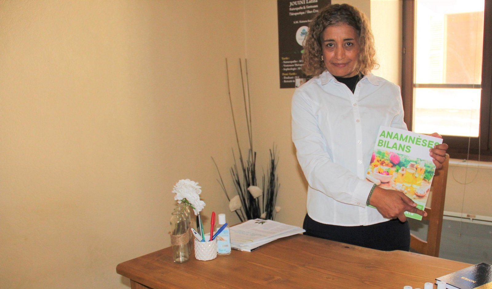 Portrait de Latifa Jouini, naturopathe à Saint-Claude (Jura, 39)